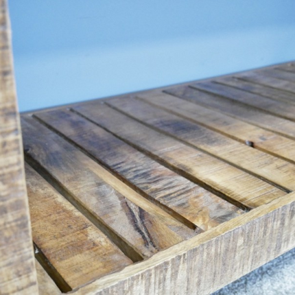 Rustic wood tv stand on wheels