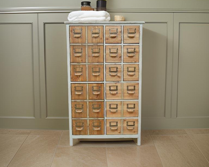 Green multi compartment storage cabinet - Back in stock November