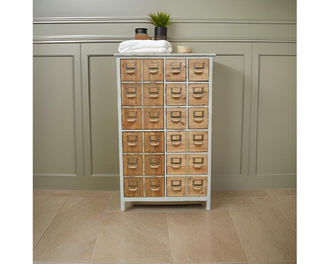 Green multi compartment storage cabinet - Back in stock November