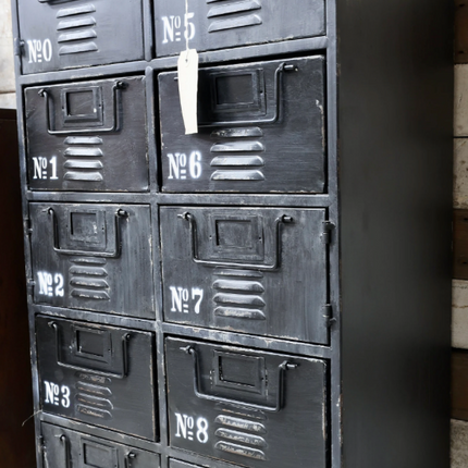 Black metal Industrial utility storage locker cabinet