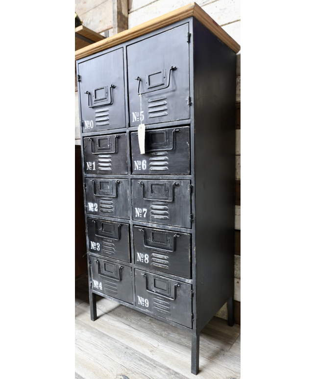 Black metal Industrial utility storage locker cabinet