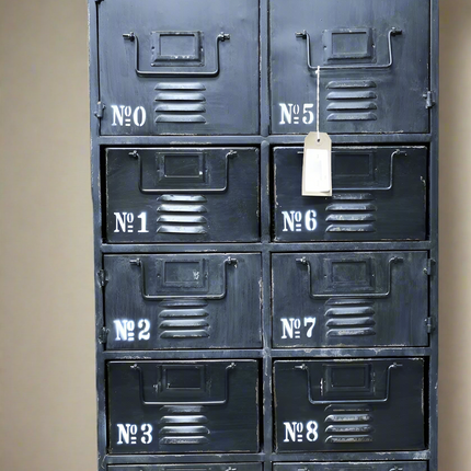 Black metal Industrial utility storage locker cabinet