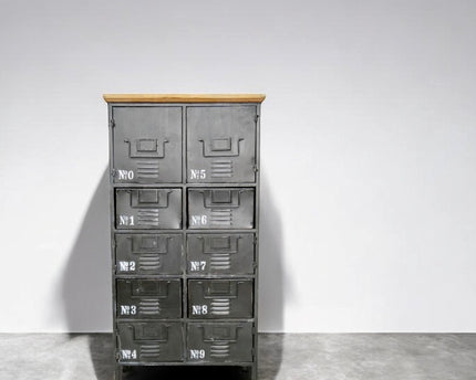 Black metal Industrial utility storage locker cabinet