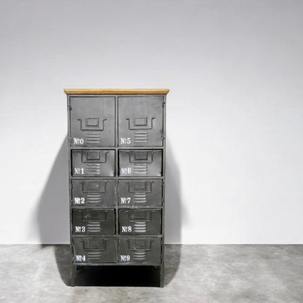 Black metal Industrial utility storage locker cabinet