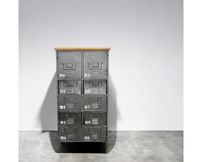 Black metal Industrial utility storage locker cabinet