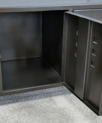 Gun metal grey low Industrial metal locker storage cabinet