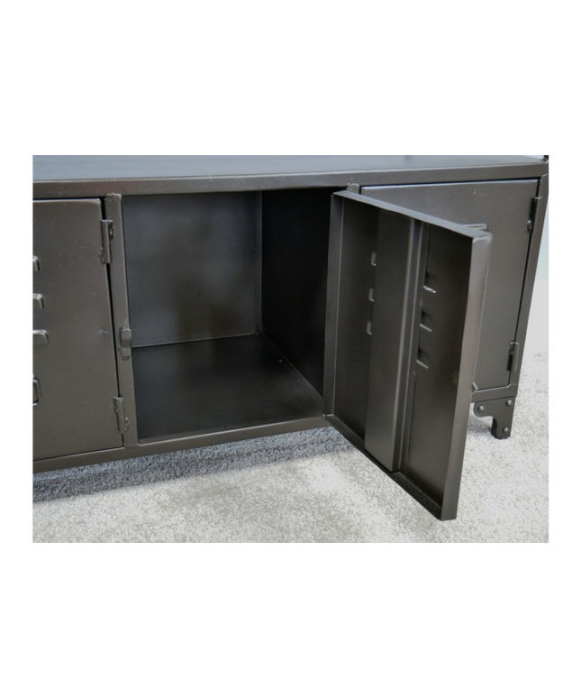 Gun metal grey low Industrial metal locker storage cabinet