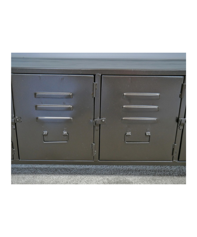 Gun metal grey low Industrial metal locker storage cabinet