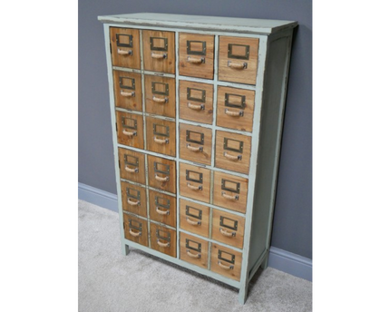 Green multi compartment storage cabinet - Back in stock November