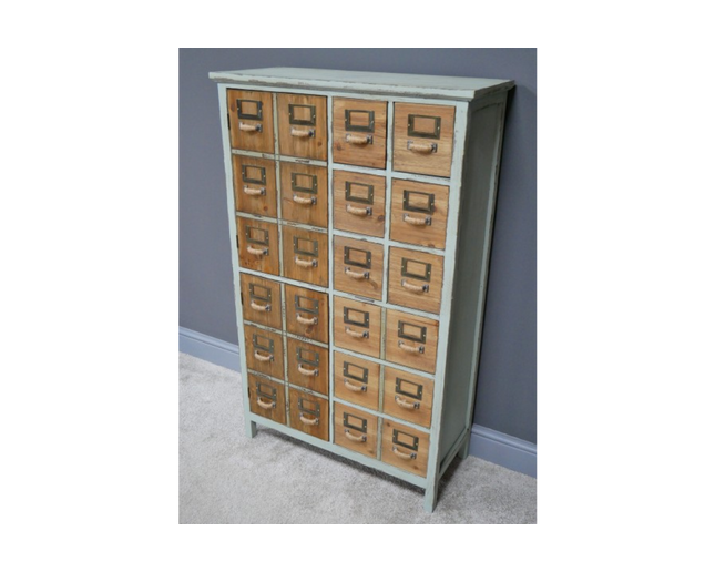 Green multi compartment storage cabinet - Back in stock November