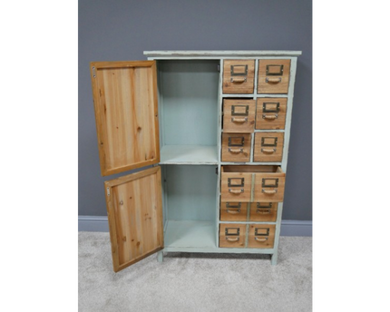 Green multi compartment storage cabinet - Back in stock November