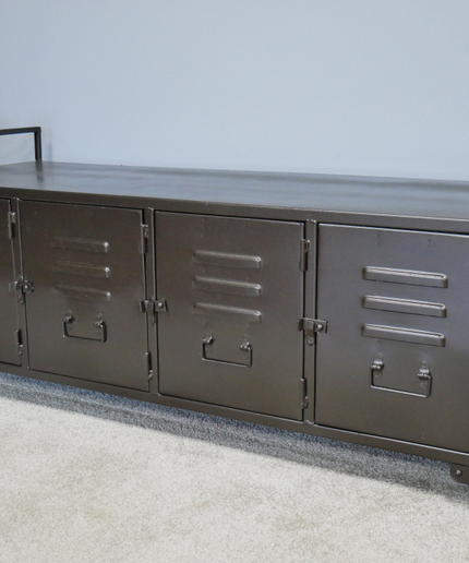 Industrial metal locker storage cabinet