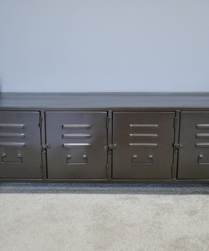 Industrial metal locker storage cabinet