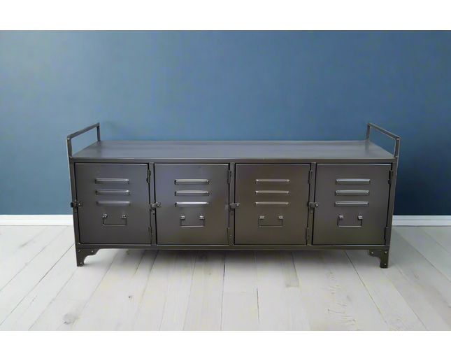 Industrial metal locker storage cabinet