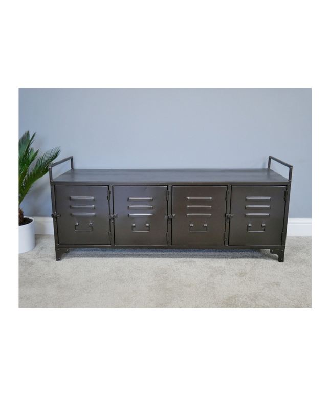 Industrial metal locker storage cabinet