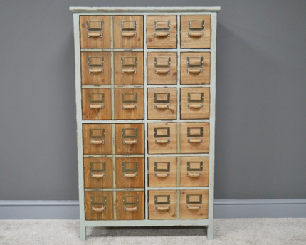 Green multi compartment storage cabinet - Back in stock November