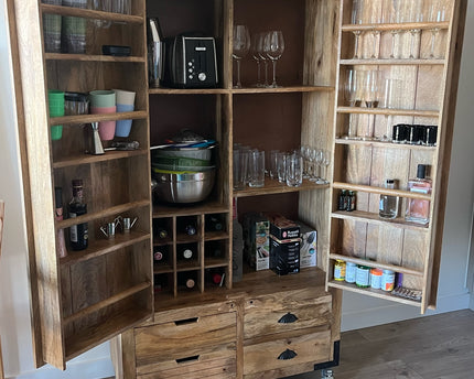 Rustic larder pantry cupboard