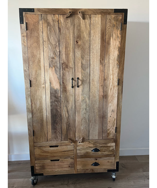 Large Rustic Wood Larder Pantry storage cabinet - Drinks Cabinet - Back in stock Sept